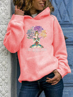 Yoga Tree of Life Print Hoodie