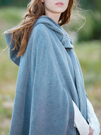 3 Colors Loose Warm Short Cape Outwear