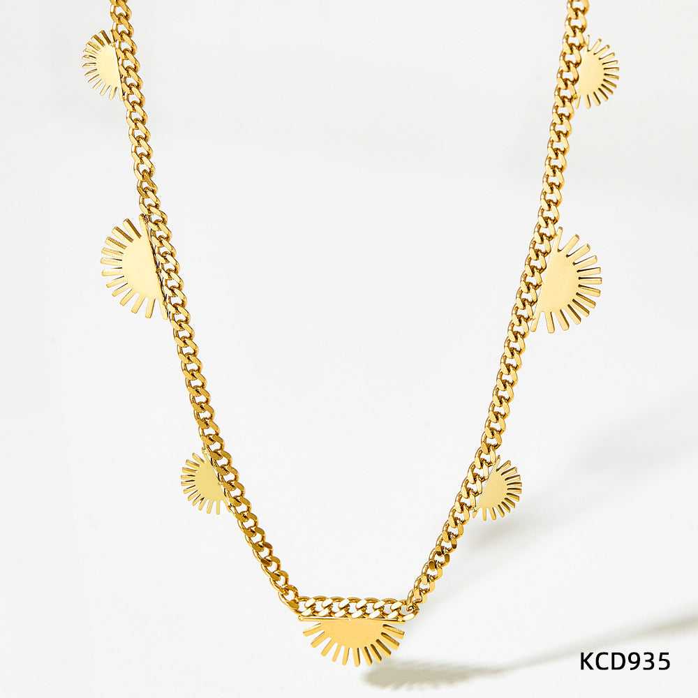 Brighten up your day with this sun ray necklace