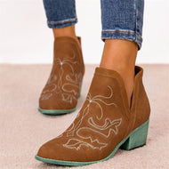 Ethnic Style Embroidered Martin Boots