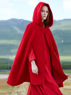 3 Colors Loose Warm Short Cape Outwear