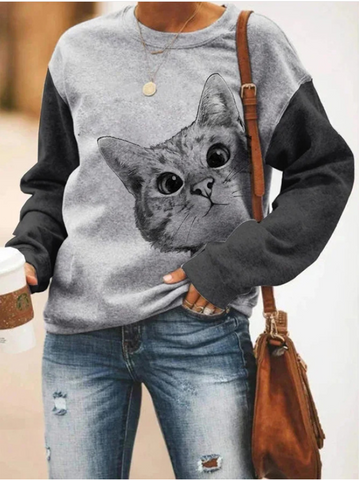 Animal Print Sweatshirt