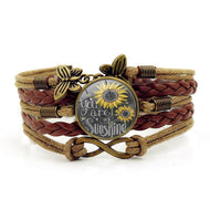 You Are My Sunshine Butterfly Bracelet