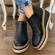 Women Round Toe Boots Platform Shoes