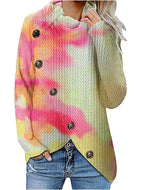 Women's Plus Size Tie-dye Pullover Top