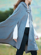 3 Colors Loose Warm Short Cape Outwear