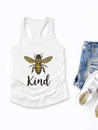 Printed Kind Friendly Bee Ladies Vest