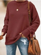 Autumn/winter New Fashion Loose Casual Round Neck Sweater