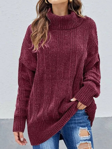 Turtleneck Kintting Casual Sweater