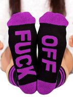 Funny Letter Printed Casual Cotton Socks