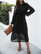 Jacquard Fur Ball Dress