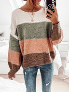 Contrasting Base Pullover Sweater