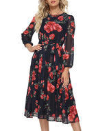 Bohemian Print Big Swing Dress