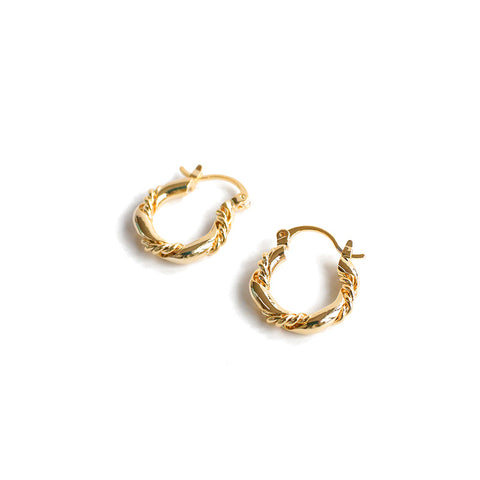 Twisted Hoop Earrings