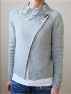 Autumn and Winter Cropped Cardigan Sweater Coat