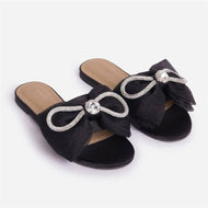 Plus Size Women's Slippers Sole Fashion High Quality Bow Sandals