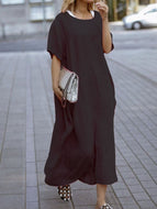 Casual Loose Pocket Dress