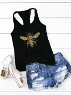 Printed Kind Friendly Bee Ladies Vest