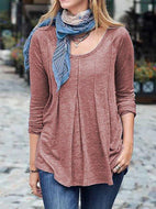 Long Sleeve Round Neck Shirts & Tops