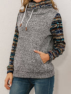 Retro Ethnic Print Sweatshirt