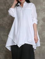 Irregular Loose Casual Women's Blouse