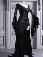 Retro big hip sleeve gothic dress