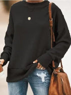 Autumn/winter New Fashion Loose Casual Round Neck Sweater