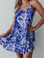 Camisole Pocket Casual Print Dress