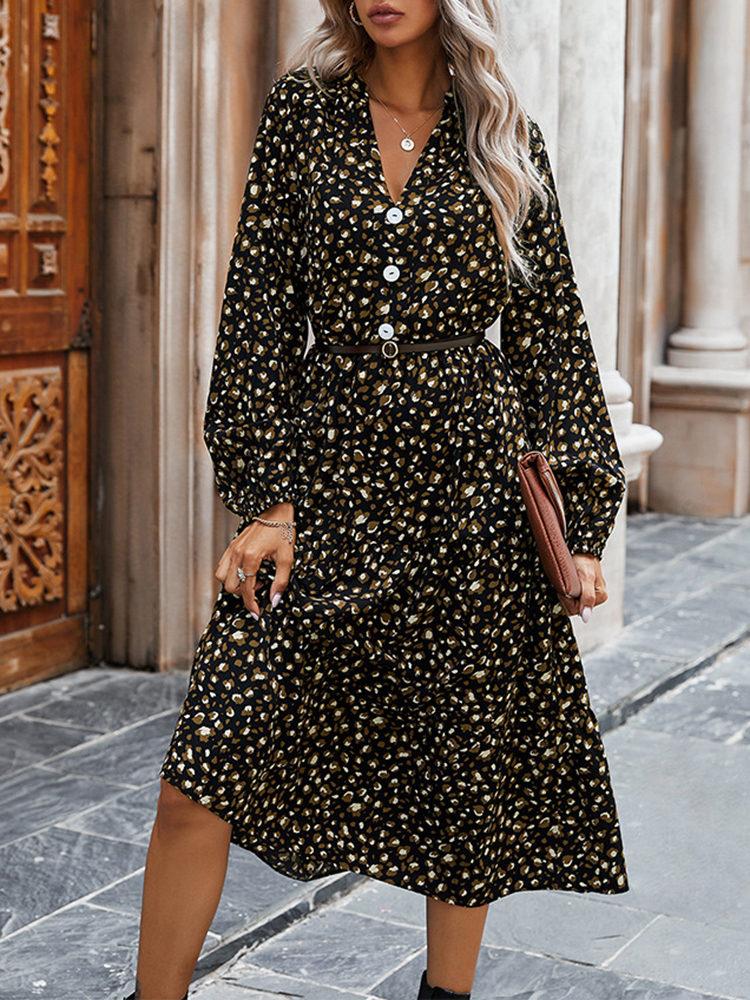 High Quality Leopard Print Dress