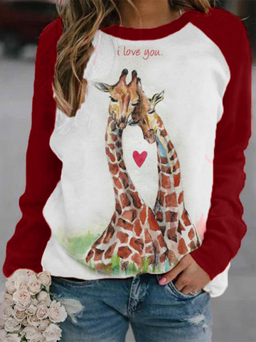 Fawn Print Sweatshirt