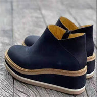 Women Round Toe Boots Platform Shoes