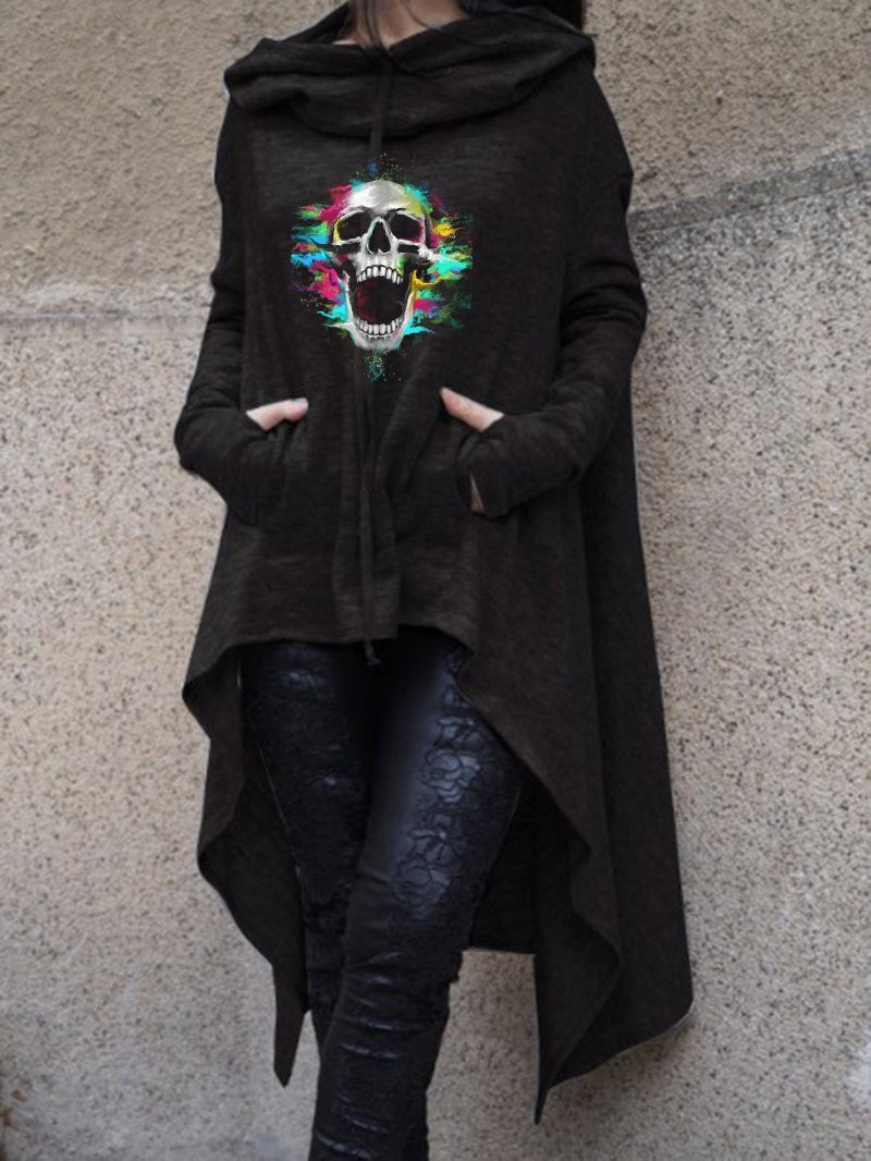 Skull Irregular Sweatshirt