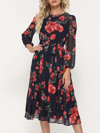 Bohemian Print Big Swing Dress