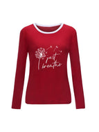 Dandelion Printed Long-sleeved Tops