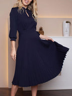 Elegant Pleated Dress for Women