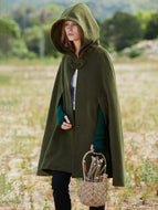 3 Colors Loose Warm Short Cape Outwear