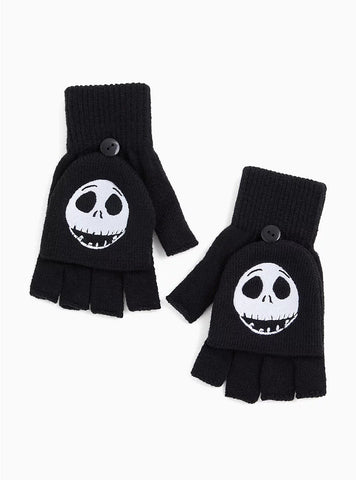 DISNEY NIGHTMARE CONVERTIBLE FINGERLESS GLOVES