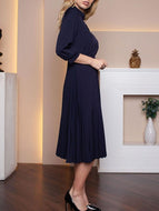 Elegant Pleated Dress for Women