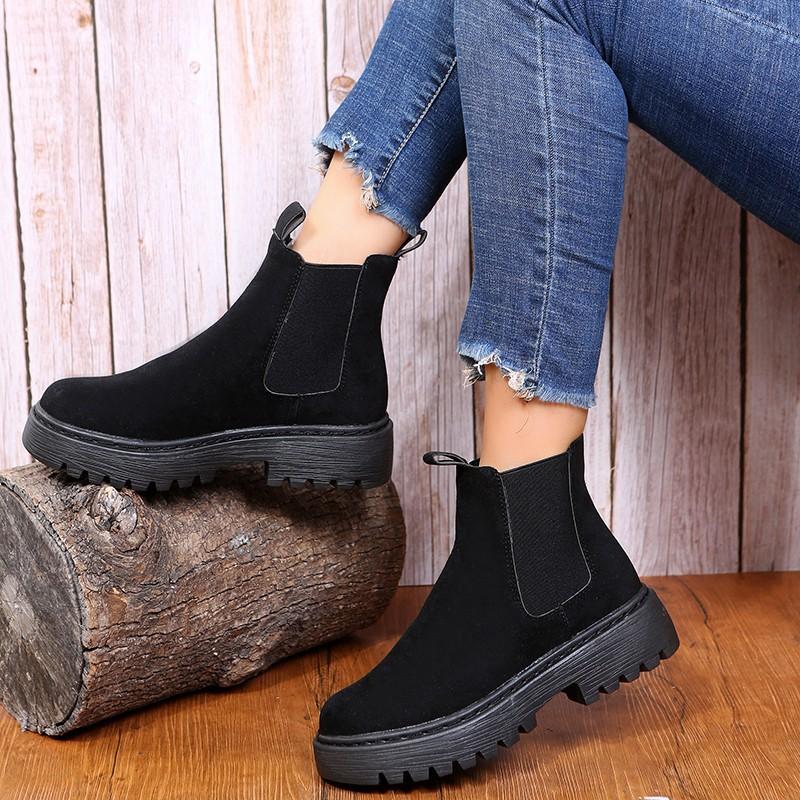 Women's Leather Boots Lace Up