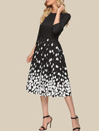 Retro Black Polka Dot Dress