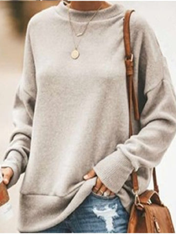 Autumn/winter New Fashion Loose Casual Round Neck Sweater