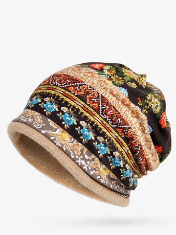 Women Hat Ethnic Style Fall Polyester Vintage Accessories