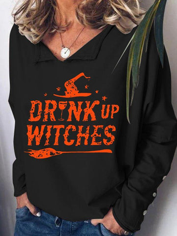 Drink Up Witches Long Sleeve Sweatshirt