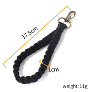 Hand-woven Wrist Strap Keychain Europe and The United States INS Hot Selling Retro High-quality Bracelet with Key