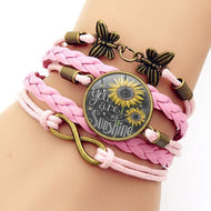 You Are My Sunshine Butterfly Bracelet