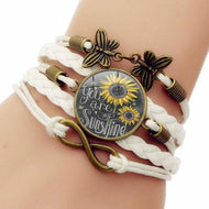 You Are My Sunshine Butterfly Bracelet