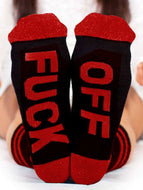 Funny Letter Printed Casual Cotton Socks