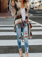 Tassel Cardigan Sweater Tops