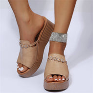 New Arrivals Casual Sandals Wedge Slippers Fashion Open Toe Women's Plus Size Shoes