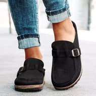 Casual Comfy Leather Slip On Sandals